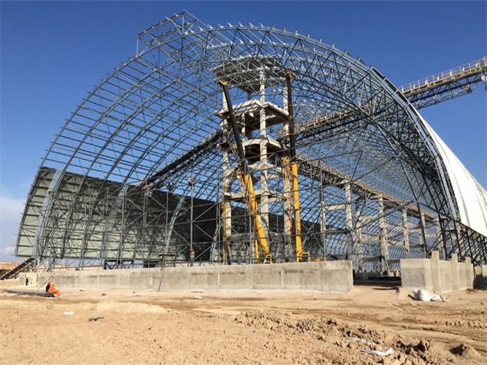 朝阳煤机油桶翘工程网架